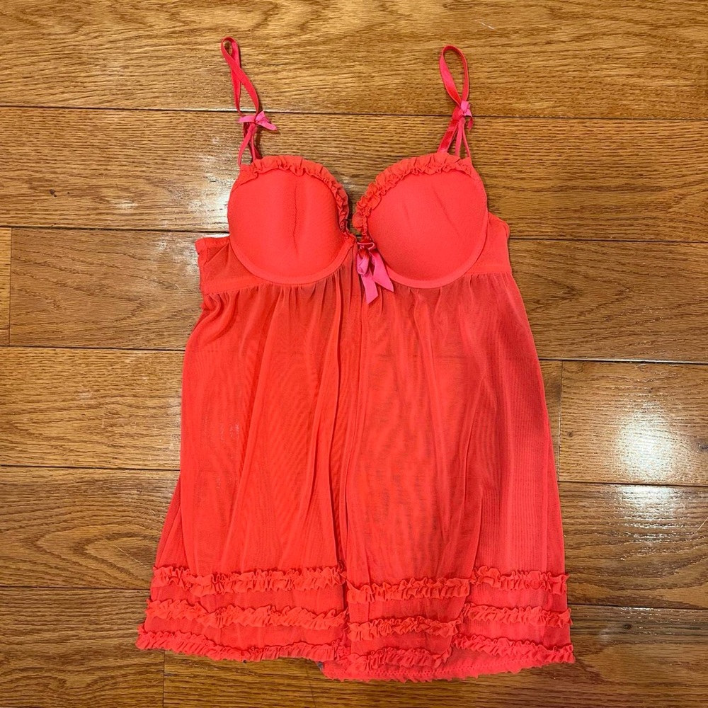 Vibrant Pink Babydoll Lingerie